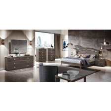 CamelGroup Nabucco hálószoba - ezüst nyír, 160x200 cm ággyal bútor