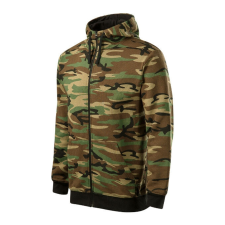 Camo Zipper felső férfi barna terepszín 2XL férfi pulóver, kardigán