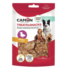 Camon Camon snack ízletes kacsás rizses érmék 80 g jutalomfalat kutyáknak