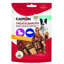 Camon Camon snack kacsás tőkehalas kockák 80 g jutalomfalat kutyáknak