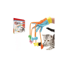 Camon S.p.A. AG007/A Bolondos cicajáték plüss kézre húzható játék macskáknak