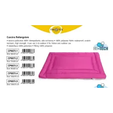 Camon S.p.A. CP087/I.4 Párna szögletes fukszia 100x70cm HI-TECH szállítóbox, fekhely kutyáknak