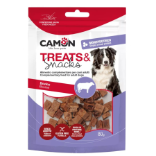 Camon snack monoprotein marhás kockák 80 g jutalomfalat kutyáknak