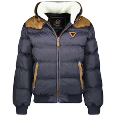  CANADIAN PEAK férfi kabát BARILLO MEN 001 téli, bundás gallérral, L Sötétkék