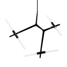 CANDELABR 6 függőlámpa fekete - alumínium, üveg világítás