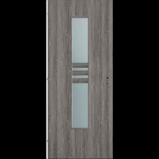 CANDO DEKORFÓLIÁS BELTÉRI AJTÓLAP 90X210 CM NIDA ÜVEGEZÉS SZÜRKE TÖLGY BAL nyílászáró