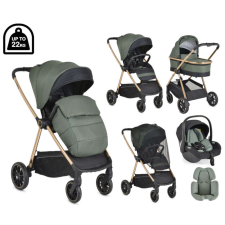 Cangaroo Hydra 3in1 babakocsi i-size hordozóval - Zöld babakocsi