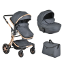 Cangaroo Polly 2 in1 babakocsi szett:sport+mózes+kistáska 7985 fekete MBN-111353