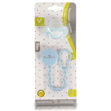  Cangaroo Star szilikon játszócumi cumi + cumitartó lánc 0+ hó kék cumi