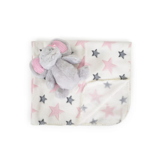  Cangaroo Takaró 90x75cm elefánt plüss pink babaágynemű, babapléd