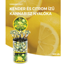 Cannabis Lemon Haze Lollies – Display Container (100 Lollies) csokoládé és édesség