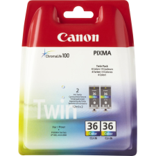 Canon 1511B018 tintapatron 2 db Eredeti Fekete, Cián, Magenta, Sárga (1511B018) nyomtatópatron & toner