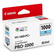  CANON PFI-1000 FOTÓCIÁN EREDETI TINTAPATRON (0550C001) nyomtatópatron & toner