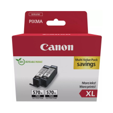 Canon PGI-570XL Eredeti Tintapatron Twin Pack Fekete (0318C010) nyomtatópatron & toner