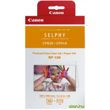 Canon RP-108 levelezőlap méretű hőszublimációs fotópapír (8568B001AA) fotópapír