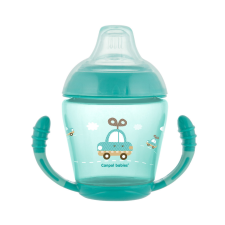 Canpol Babies Canpol Cseppmentes itatópohár puha ivócsőrrel 230 ml (9h+) - Türkiz itatópohár