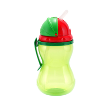 Canpol Babies Canpol Sport itatópohár szívószállal 370 ml (12h+) - Zöld itatópohár