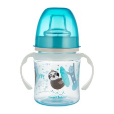 Canpol Babies Cseppmentes Szilikon tanulópohár világító fogantyúval 120ml (6h+) Exotic Animals - Kék babaétkészlet