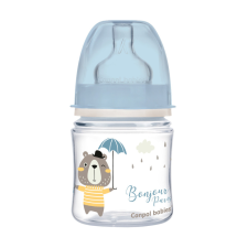 Canpol babies EasyStart anti-kólikás cumisüveg 120ml BONJOUR PARIS kék cumisüveg
