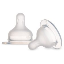 Canpol Babies Etetőcumi S-alakú cumisüvegekhez, szilikon, 3m+, 2 db cumi