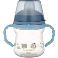 Canpol Babies FirstCup Bonjour Paris Pohár szilikon itatóval 150 ml, kék itatópohár