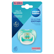 Canpol babies nyugtató szilikon cumi 6-18 hó - autós cumi