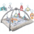 Canpol Babies Plüss oktató játszószőnyeg játékhíddal SAFARI, 0hó+