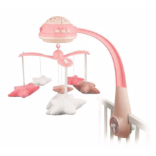Canpol babies Projectoros zenélő körforgó - pink bébijáték kiságyra