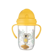 Canpol Cseppmentes szívószálas itatópohár nehezékkel 270 ml (6h+) - Koala itatópohár