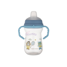  Canpol itatópohár szilikonos ivócsőrrel Bonjour Paris 250ml kék itatópohár