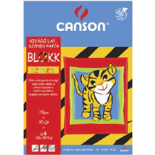 CANSON Kivágólap-blokk, 10 lap, A4, 80g, CANSON, színes (CAP6666-853) decoupage papír