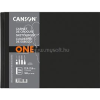 CANSON One 27,9x21,6 cm, fekvő, 100 g/m2, ragasztott fehér rajzpapírfüzet (C31200L026)