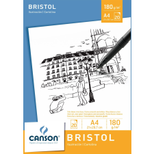 CANSON Rajztömb A4 - 180 g - Bristol (20 lap) decoupage papír