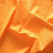 Canvas Narancssárga apró pöttyös pamut vászon méteráru
