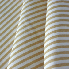 Canvas STRIPE, csíkos pamut vászon méteráru, világosdrapp méteráru