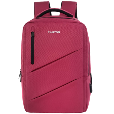Canyon BPE-5 15,6" notebook poliészter hátizsák rózsaszín-fekete - CNS-BPE5BD1 számítógéptáska