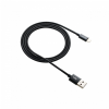  Canyon CFI-3 Braided Lightning - USB cable for iPhone 1m Black