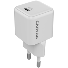 Canyon CNS-CUW20C hálózati töltő GaN 20W 1xPD fehér (CNS-CUW20C) mobiltelefon kellék