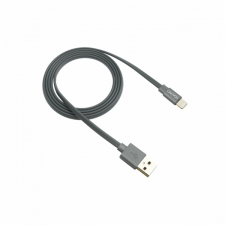 Canyon CNS-MFIC2DG Charge & Sync MFI flat cable 1m Dark Gray kábel és adapter