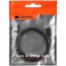 Canyon - Micro USB Kábel - Fekete kábel és adapter