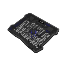 Canyon notebook hűtő LED világítás 2xUSB2.0 15.6" fekete (CNE-HNS02) (CNE-HNS02) laptop kellék
