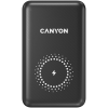 Canyon Vezeték Nélküli Powerbank, 10000mAh, USB-C/microUSB Input, USB-A/USB-C Output, 12V-1,5A, fekete - CNS-CPB1001B