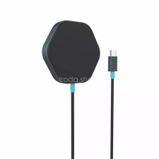 Canyon Vezeték nélküli töltő, CANYON "Hexagon 10", sötét szürke kábel és adapter