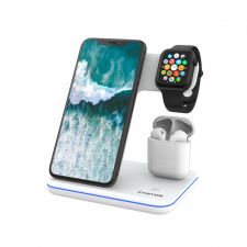 Canyon WS-302 3-in-1 Wireless Charging Station White mobiltelefon kellék