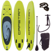  Capetan® - 150Kg - Lime 335 X 81 X 15cm SUP Deszka Készlet - Bokapánttal És Kajak Ülésnek Előkészít