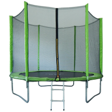 Capetan® - 160Kg - terhelhetőségű 305cm átm. Jelly Lime trambulin védőhálóval, létrával trambulin szett