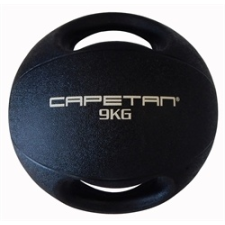  Capetan® 9Kg Professional Line Dual Grip kétfogantyús gumi medicinlabda (vízen úszó) - 9Kg Cross Tra medicinlabda