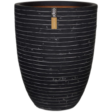 Capi Nature Rib KRWZ782 antracitszürke elegáns váza 36 x 47 cm dekoráció