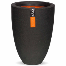 Capi Urban Smooth fekete elegáns váza 36 x 47 cm KBL782  (424337) kerti tárolás
