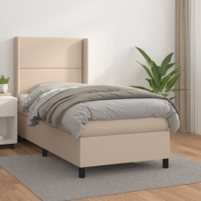 cappuccino színű műbőr rugós ágy matraccal 90 x 200 cm ágy és ágykellék